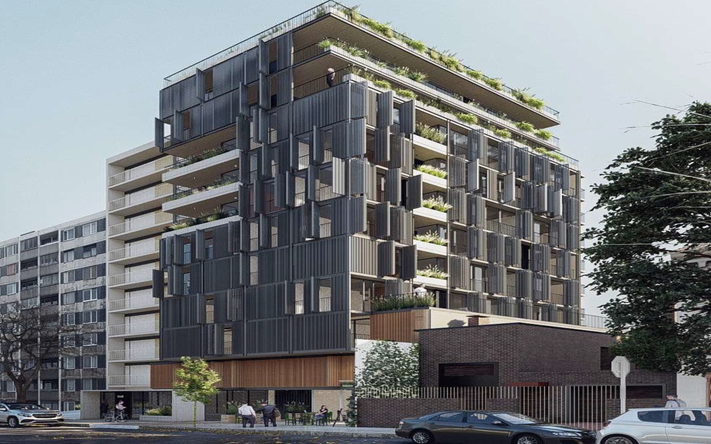 Uy Solano, fachada perspectiva frente