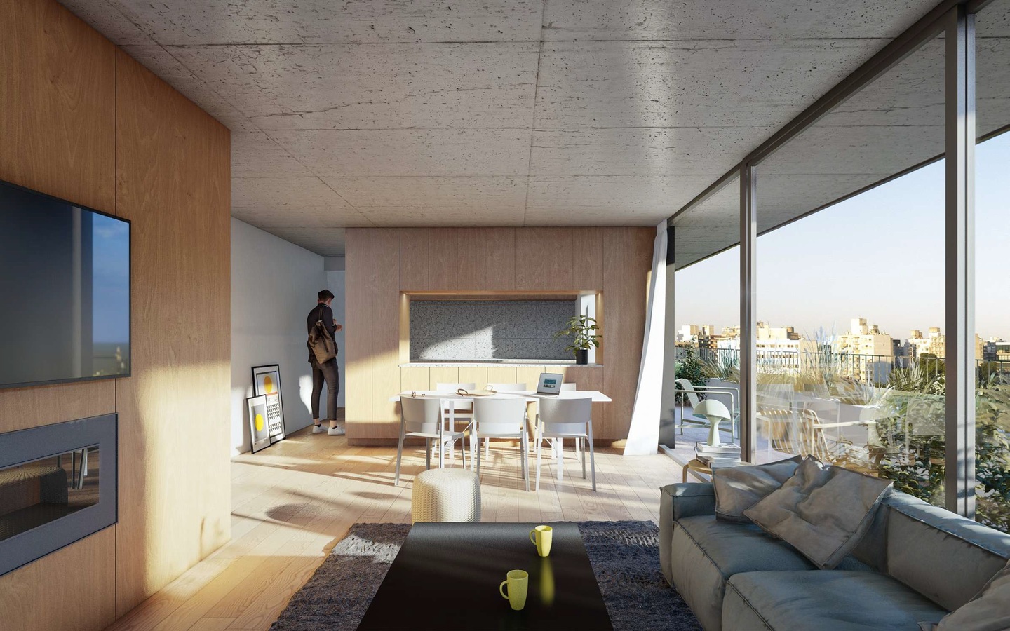 Uy Solano, vistas interior apartamentos