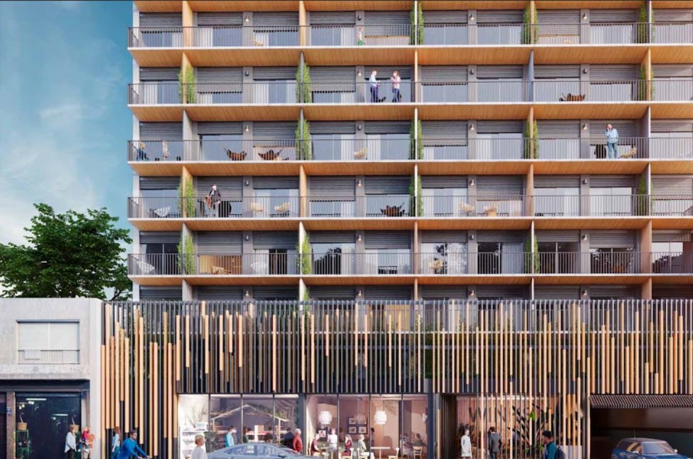 Fachada Local comercial en venta Cordón– Estreno septiembre 2026