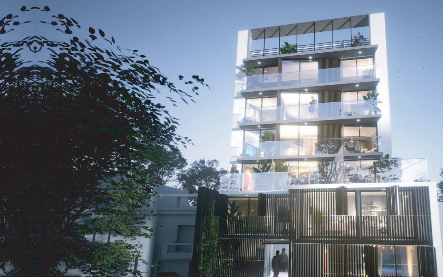 Kiu Tower Cibils, fachada