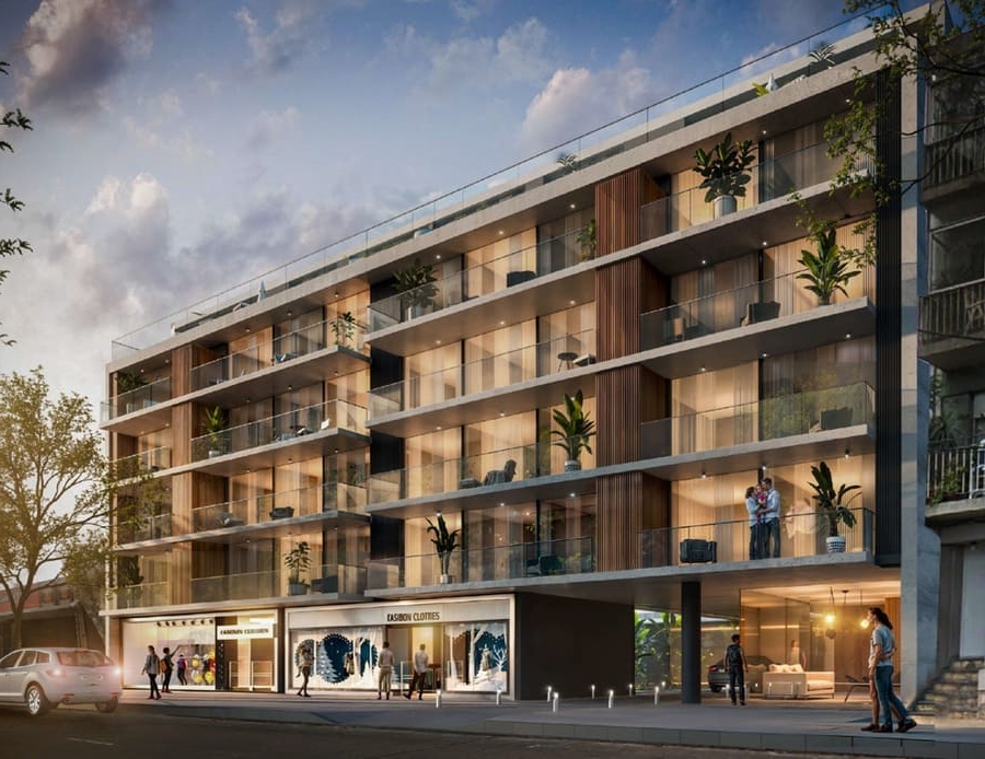 Urban Port III, fachada