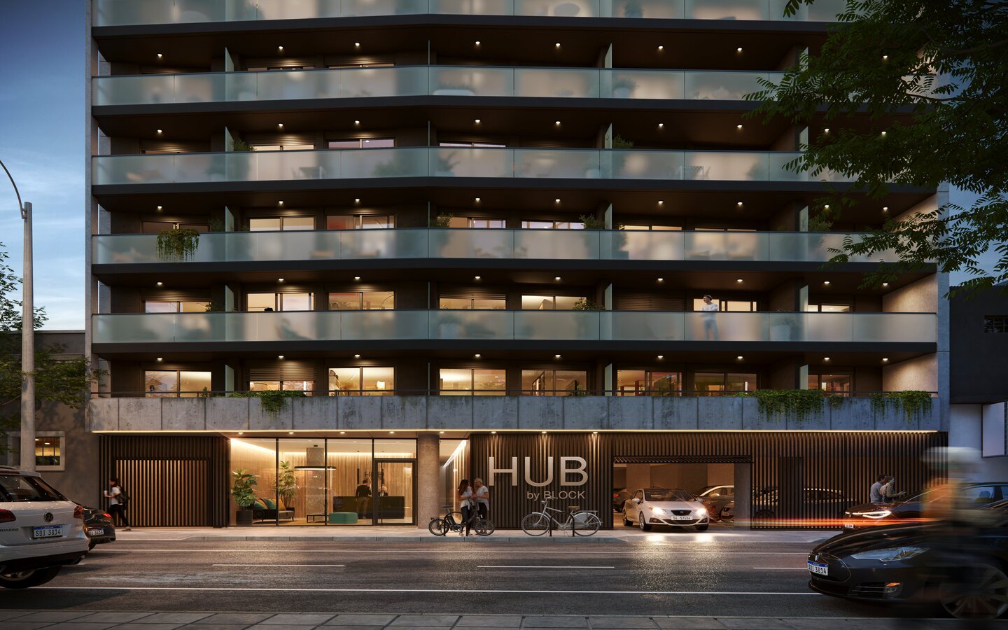 Hub By Block, fachada2 HUB BY BLOCK, 1 dormitorio con terraza, orientado al norte
