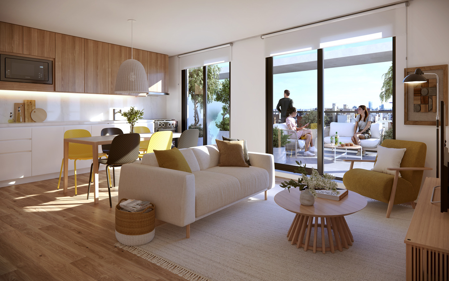 Hub By Block, interior HUB BY BLOCK, 1 dormitorio con terraza, orientado al norte